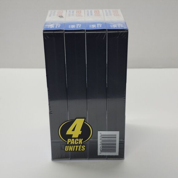 Maxwell Videocassette Standard Grade 6 Hours 4-Pack VHS T-120 SEALED - Picture 4 of 9